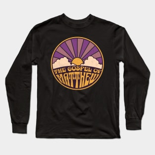 The Gospel Of Matthew Retro Long Sleeve T-Shirt